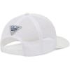 imageColumbia Womens PFG Logo Mesh Ball CapHigh CrownWhiteRed Jasper
