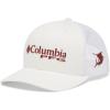 imageColumbia Womens PFG Logo Mesh Ball CapHigh CrownWhiteRed Jasper