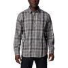 imageColumbia Mens Vapor Ridge Iii Long Sleeve ShirtCity GreyBlack Tartan Ombre