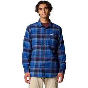 imageColumbia Mens Pitchstone Heavyweight Flannel IiCollegiate Navy Multi Plaid