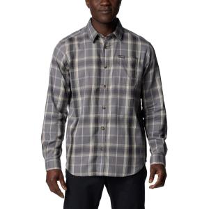 imageColumbia Mens Vapor Ridge Iii Long Sleeve ShirtCity GreyBlack Tartan Ombre