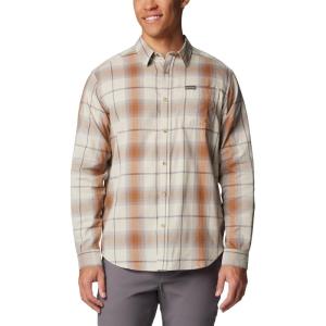 imageColumbia Mens Vapor Ridge Iii Long Sleeve ShirtDark Stone Tartan Ombre
