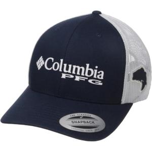 imageColumbia Womens PFG Logo Mesh Ball CapHigh CrownCollegiate Navy Bass