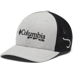imageColumbia Womens PFG Logo Mesh Ball CapHigh CrownCool GreyWhiteVivid BlueMarlin
