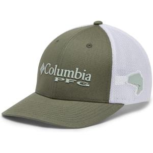imageColumbia Womens PFG Logo Mesh Ball CapHigh CrownCypressCool GreenBass