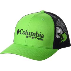imageColumbia Womens PFG Logo Mesh Ball CapHigh CrownGreen MambaBlack