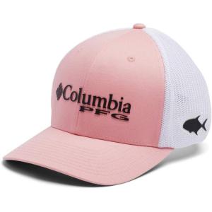 imageColumbia Womens PFG Logo Mesh Ball CapHigh CrownSorbetBlackPermit
