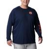 imageColumbia Mens CLG Terminal Tackle Ls ShirtAub  Collegiate Navy  Spark Orange