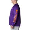 imageColumbia Mens CLG Terminal Tackle Ls ShirtCle  Vivid Purple  Spark Orange