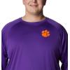 imageColumbia Mens CLG Terminal Tackle Ls ShirtCle  Vivid Purple  Spark Orange