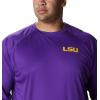 imageColumbia Mens CLG Terminal Tackle Ls ShirtLsu  Vivid Purple  Collegiate Yellow