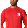 imageColumbia Mens CLG Terminal Tackle Ls ShirtNeb  Bright Red  White