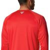 imageColumbia Mens CLG Terminal Tackle Ls ShirtNeb  Bright Red  White