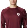 imageColumbia Mens CLG Terminal Tackle Ls ShirtTam  Deep Maroon  White