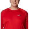 imageColumbia Mens CLG Terminal Tackle Ls ShirtUga  Bright Red  White
