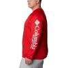 imageColumbia Mens CLG Terminal Tackle Ls ShirtUga  Bright Red  White