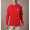 imageColumbia Mens CLG Terminal Tackle Ls ShirtUga  Bright Red  White