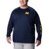 imageColumbia Mens CLG Terminal Tackle Ls ShirtUm  Collegiate Navy  Collegiate Yellow
