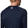 imageColumbia Mens CLG Terminal Tackle Ls ShirtUm  Collegiate Navy  Collegiate Yellow
