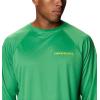 imageColumbia Mens CLG Terminal Tackle Ls ShirtUo  Fuse Green  Yellow Glo