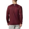 imageColumbia Mens CLG Terminal Tackle Ls ShirtVt  Deep Maroon  Tangy Orange