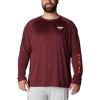 imageColumbia Mens CLG Terminal Tackle Ls ShirtVt  Deep Maroon  Tangy Orange
