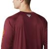imageColumbia Mens CLG Terminal Tackle Ls ShirtVt  Deep Maroon  Tangy Orange