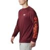imageColumbia Mens CLG Terminal Tackle Ls ShirtVt  Deep Maroon  Tangy Orange