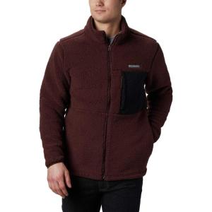 imageColumbia Mens Mountainside Heavyweight FleeceRed LodgeBlack
