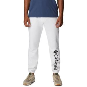 imageColumbia Mens Columbia Trek JoggerWhiteVertical Logo