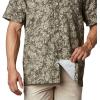 imageColumbia Mens Super Slack Tide Camp ShirtAlpine Tundra Flatslam Tropical Print