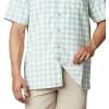 imageColumbia Mens Super Slack Tide Camp ShirtAqua Tone Palaka Plaid