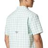 imageColumbia Mens Super Slack Tide Camp ShirtAqua Tone Palaka Plaid