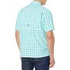 imageColumbia Mens Super Slack Tide Camp ShirtBright Aqua Palaka Plaid