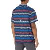 imageColumbia Mens Super Slack Tide Camp ShirtCollegiate Navy Fish Flag Stripe