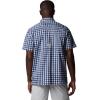 imageColumbia Mens Super Slack Tide Camp ShirtCollegiate Navy Palaka Grid