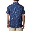 imageColumbia Mens Super Slack Tide Camp ShirtCollegiate Navy Stars N Stripes