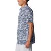 imageColumbia Mens Super Slack Tide Camp ShirtCollegiate Navy Tunado Tonal