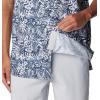imageColumbia Mens Super Slack Tide Camp ShirtCollegiate Navy Tunado Tonal