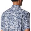 imageColumbia Mens Super Slack Tide Camp ShirtCollegiate Navy Tunado Tonal
