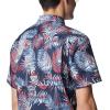 imageColumbia Mens Super Slack Tide Camp ShirtCollegiate Navy Tunatropic Print