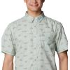 imageColumbia Mens Super Slack Tide Camp ShirtCool Green Rivermade