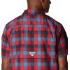 imageColumbia Mens Super Slack Tide Camp ShirtRed Jasper Multi Gingham