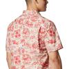 imageColumbia Mens Super Slack Tide Camp ShirtRed SparkNautical Tales Print
