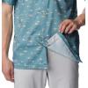 imageColumbia Mens Super Slack Tide Camp ShirtTranquil Teal Tailfins Print