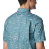 imageColumbia Mens Super Slack Tide Camp ShirtTranquil Teal Tailfins Print