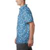 imageColumbia Mens Super Slack Tide Camp ShirtVivid Blue Tribal Fish Print
