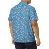 imageColumbia Mens Super Slack Tide Camp ShirtVivid Blue Tribal Fish Print