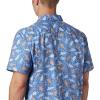 imageColumbia Mens Super Slack Tide Camp ShirtVivid Blue Tribal Fish Print