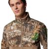 imageColumbia mens PHG Fleece Overlay II 14 ZipFlaxRealtree Edge